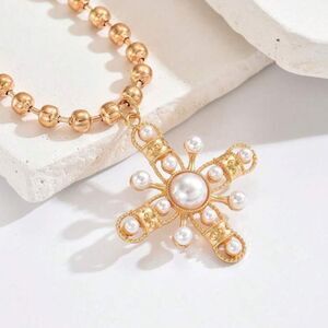 Vintage style Pearl Necklace A1410